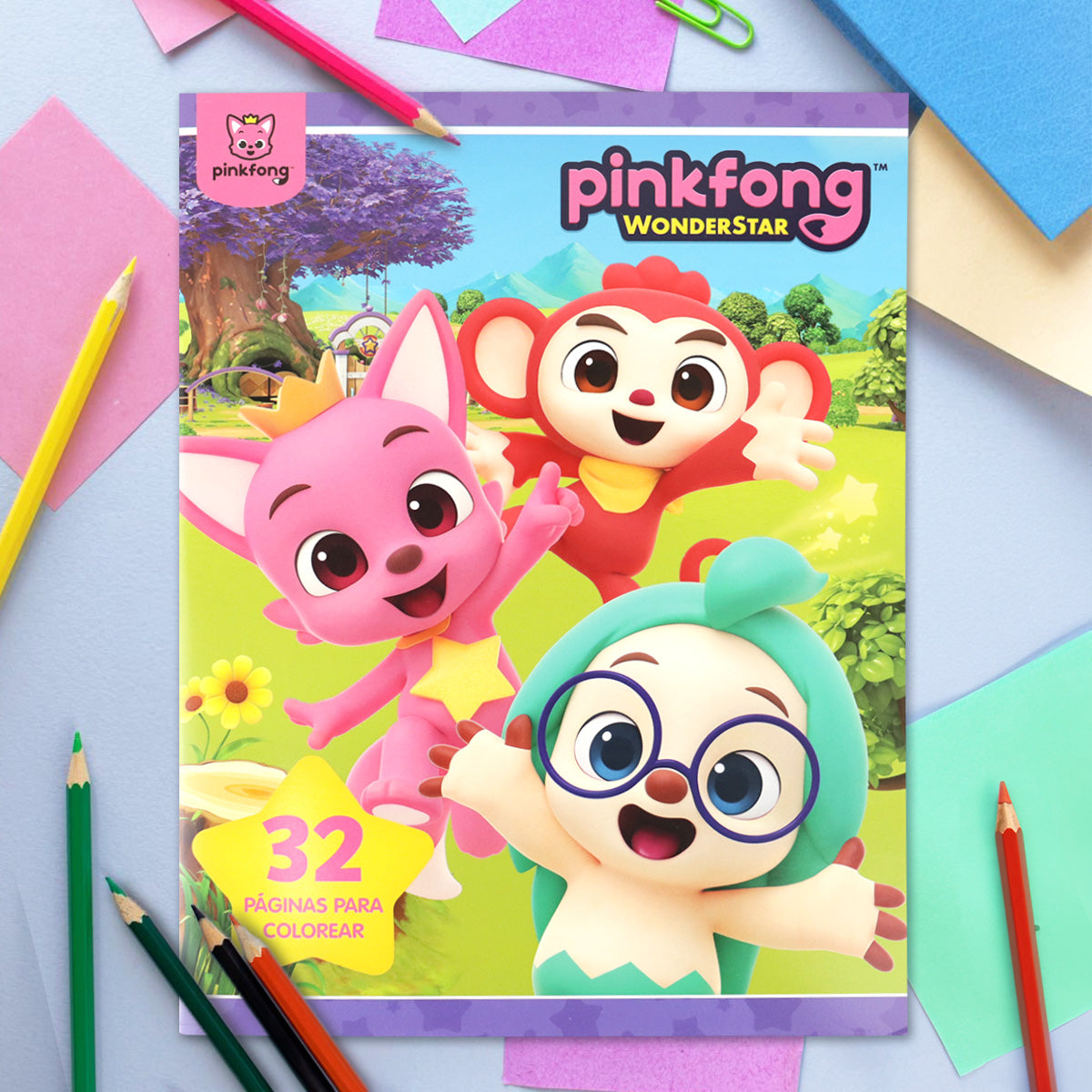 Pinkfong, WonderStar, Libro para Colorear