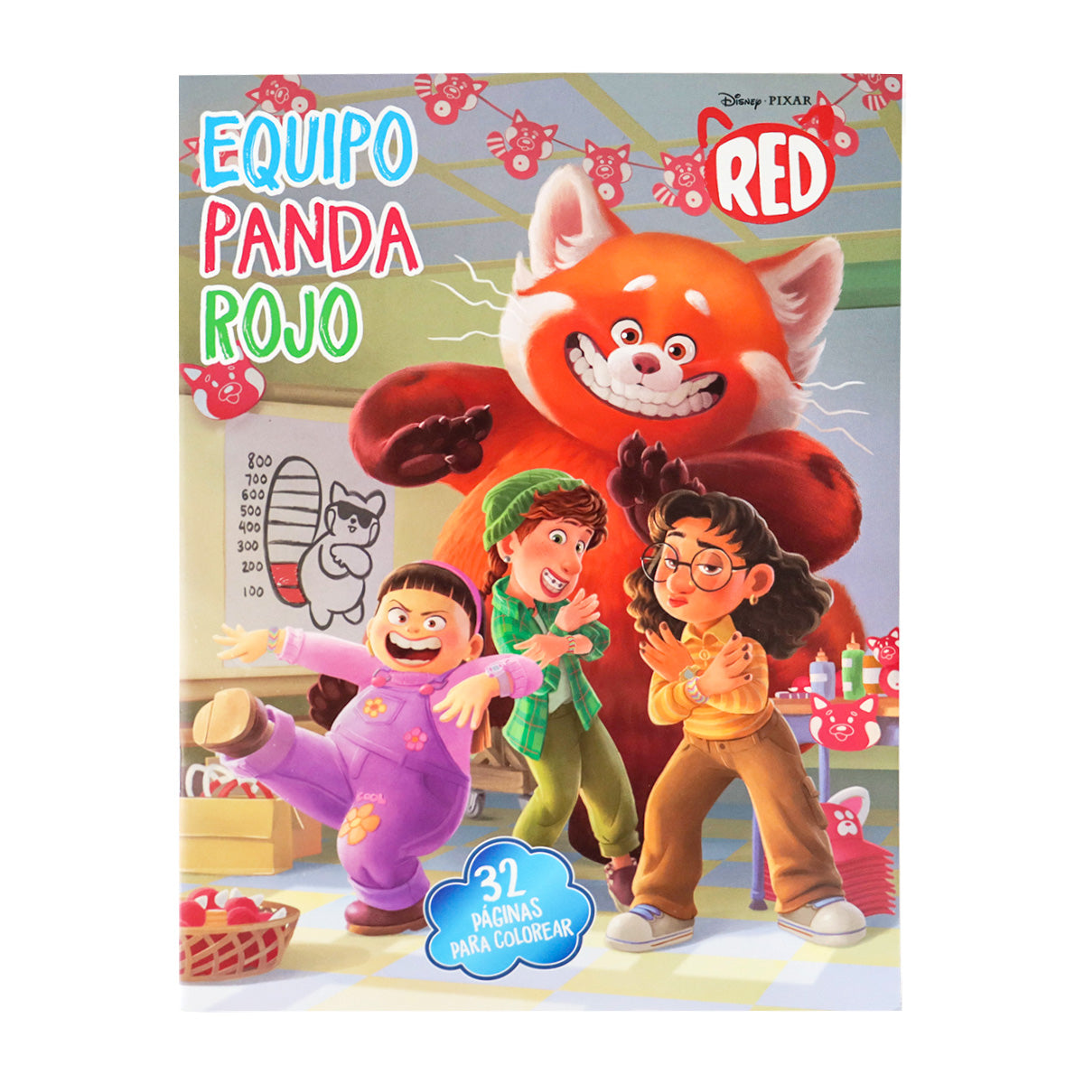 Red, Equipo Panda Rojo, Libro para Colorear
