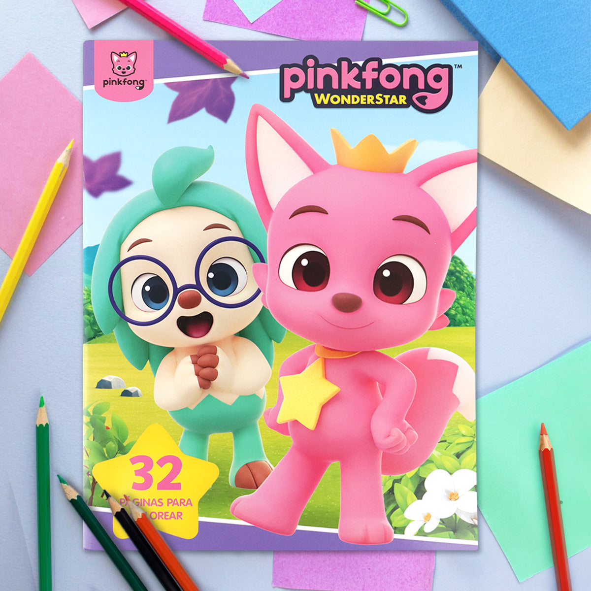 Libro para Colorear, Pinkfong, WonderStar