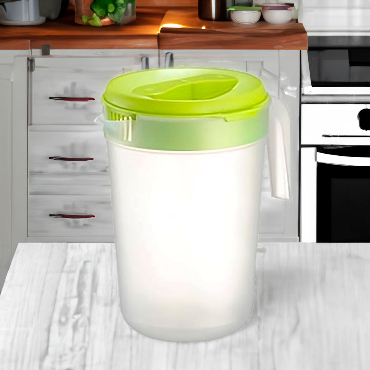 Jarra de Agua con Tapa color Amarillo 3.75Lts