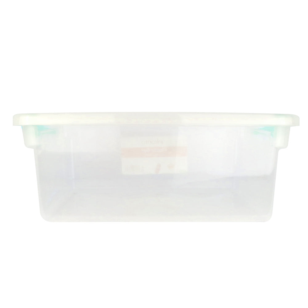 Caja de Plástico Rectangular 14L, color Aqua