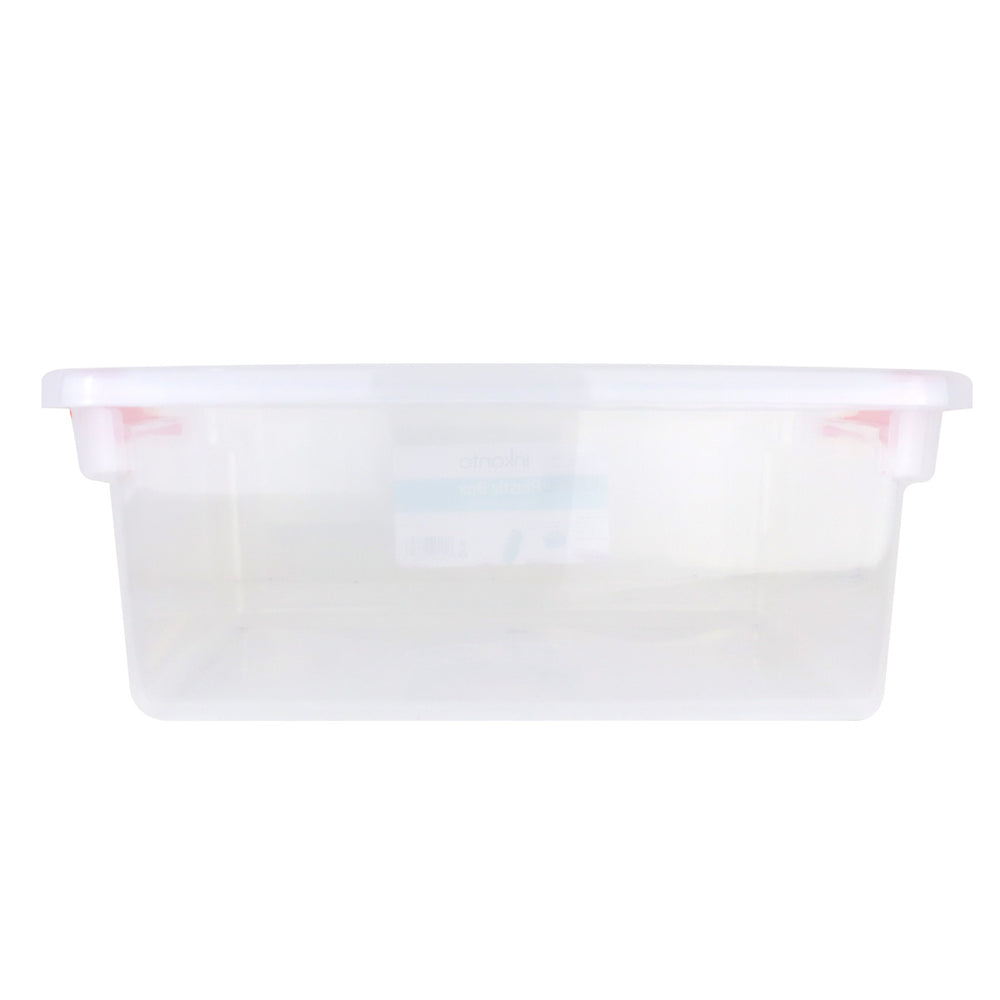 Caja de Plástico Rectangular 14L, color Naranja