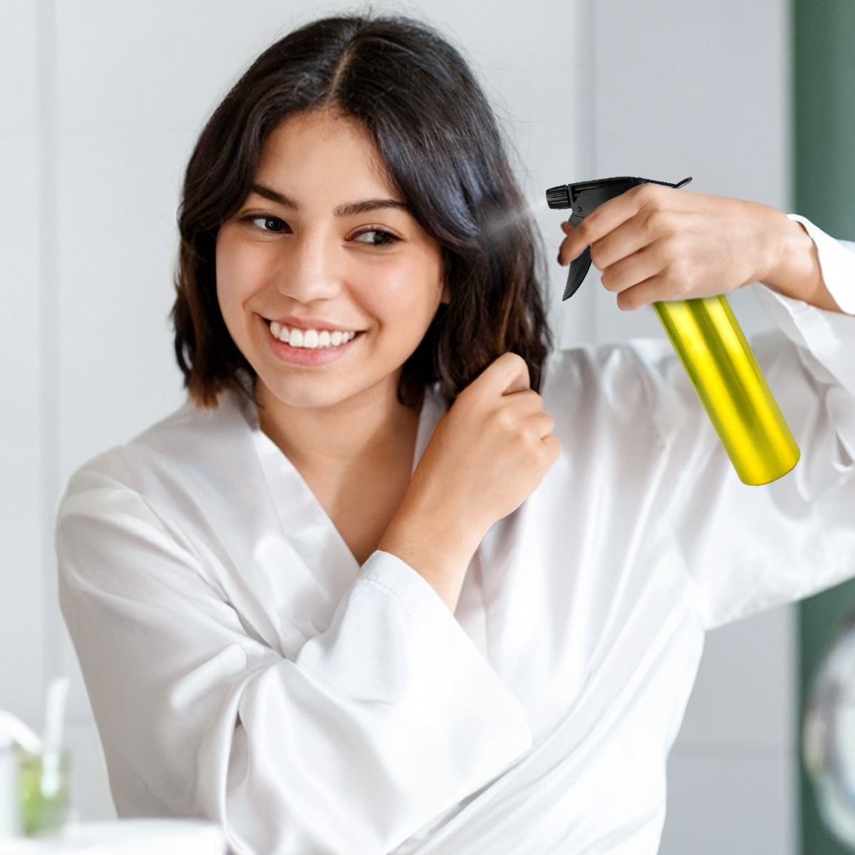 Atomizador de Aluminio, Color Amarillo, 280 ml