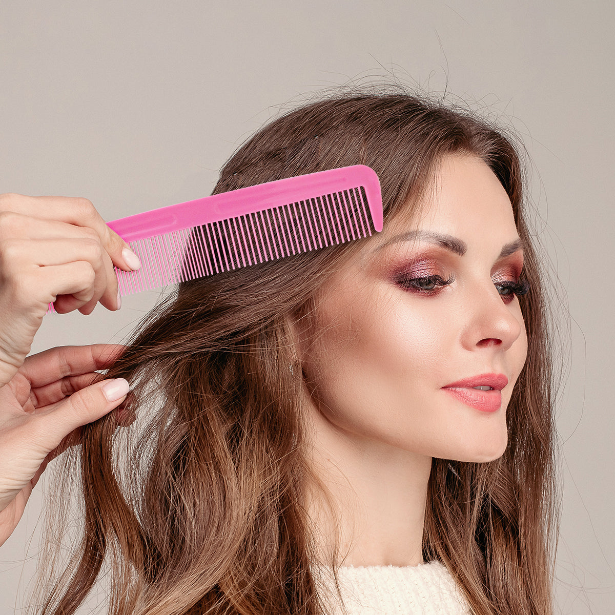 Set de 6 Peines Multifuncionales, color Rosa