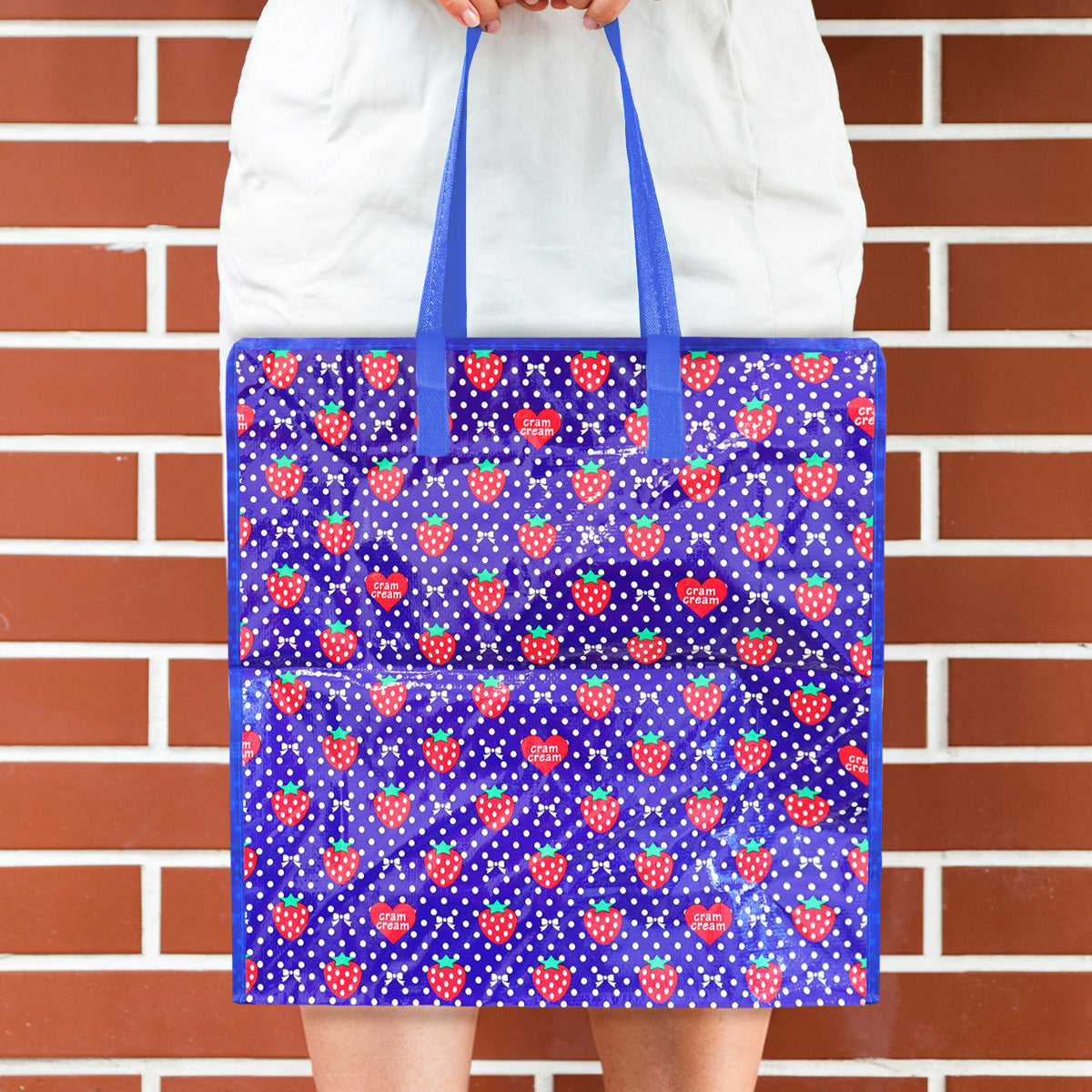 Bolsa Reutilizable con Cierre, Diseño Fresas