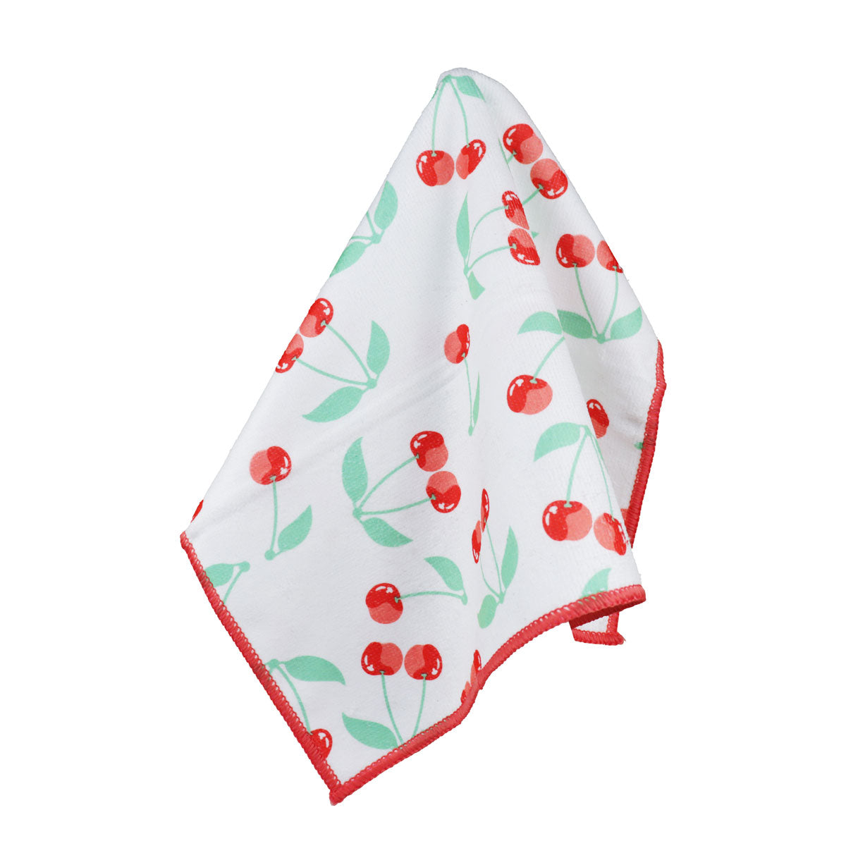 Set de 2 Trapos de Microfibra, Diseño Cerezas