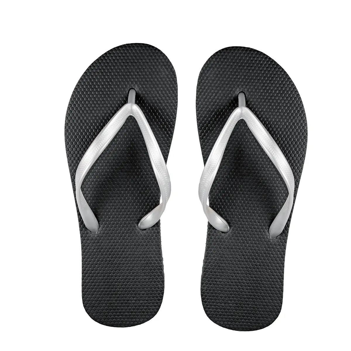 Sandalias, para Dama, Color Negro y Plata