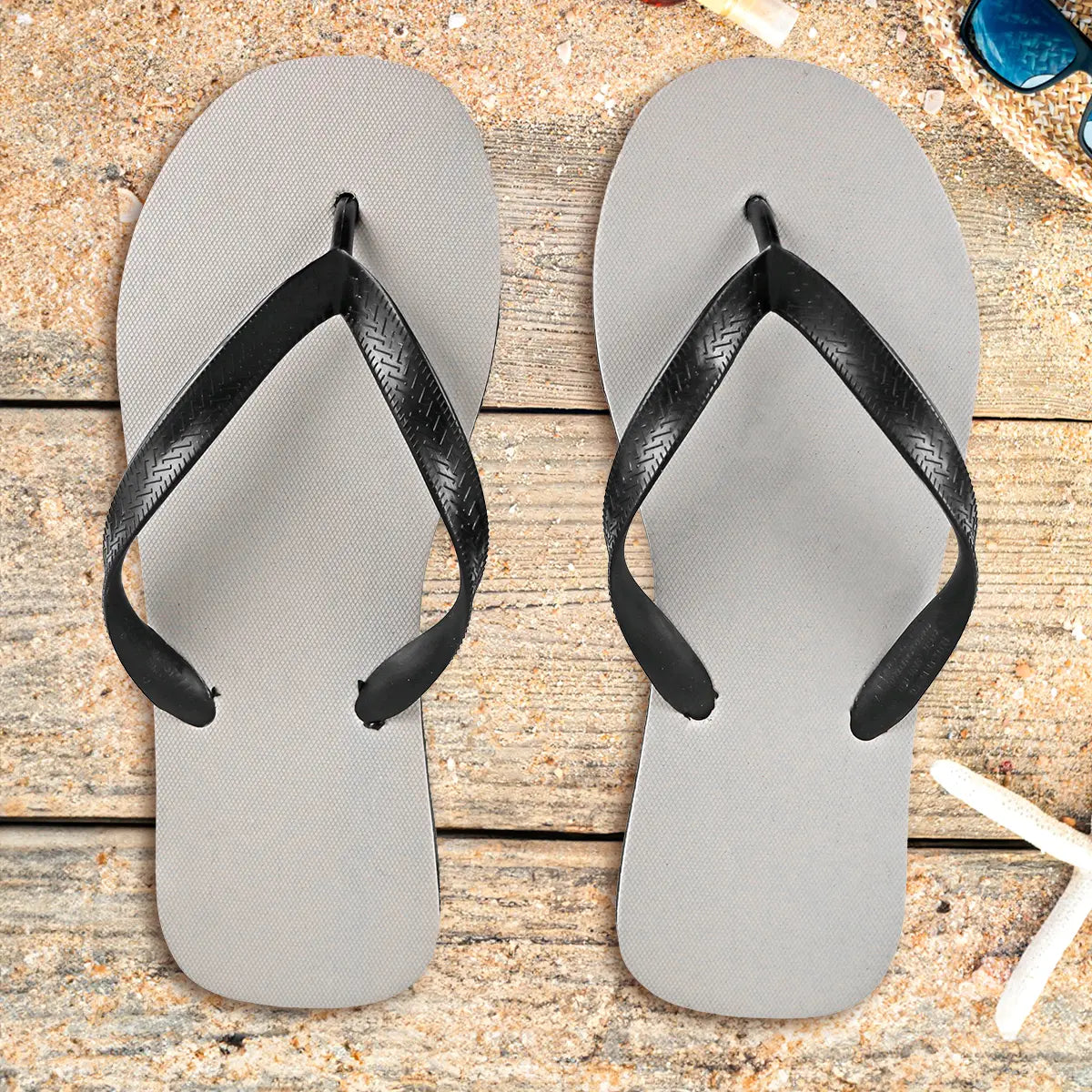 Sandalias, para Caballero, Color Gris y Negro