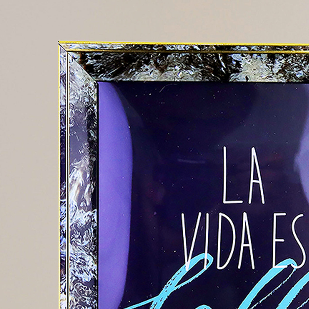 Portarretratos con Diseño de Mármol 13x18cm