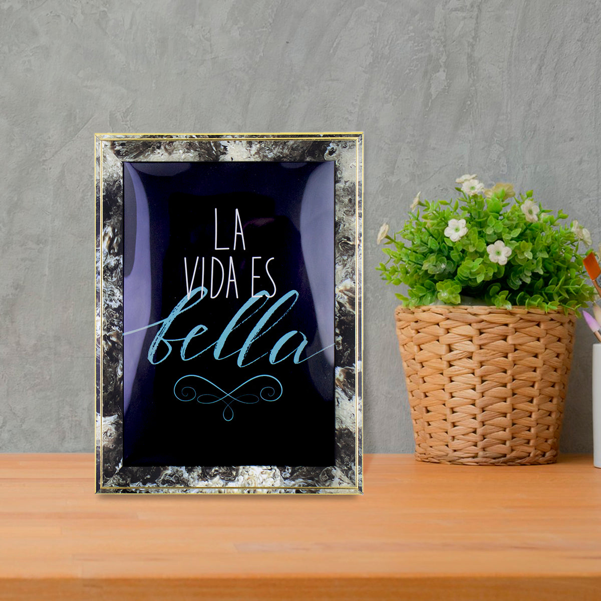 Portarretratos con Marco color Negro 13x18cm