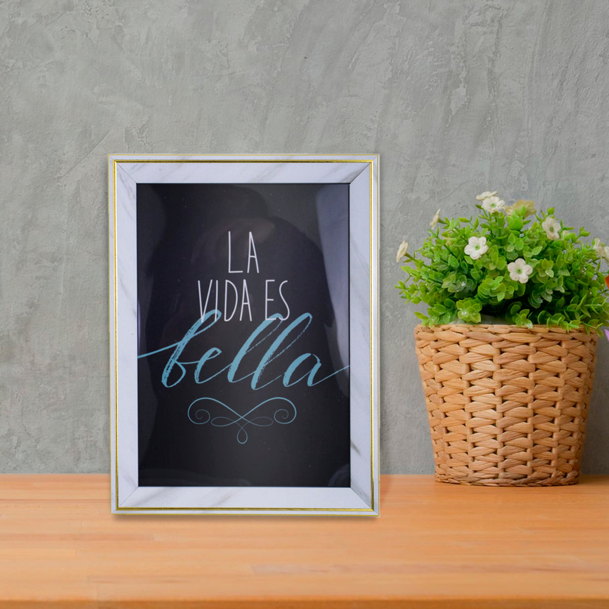 Portarretratos con Marco color Blanco 13x18cm