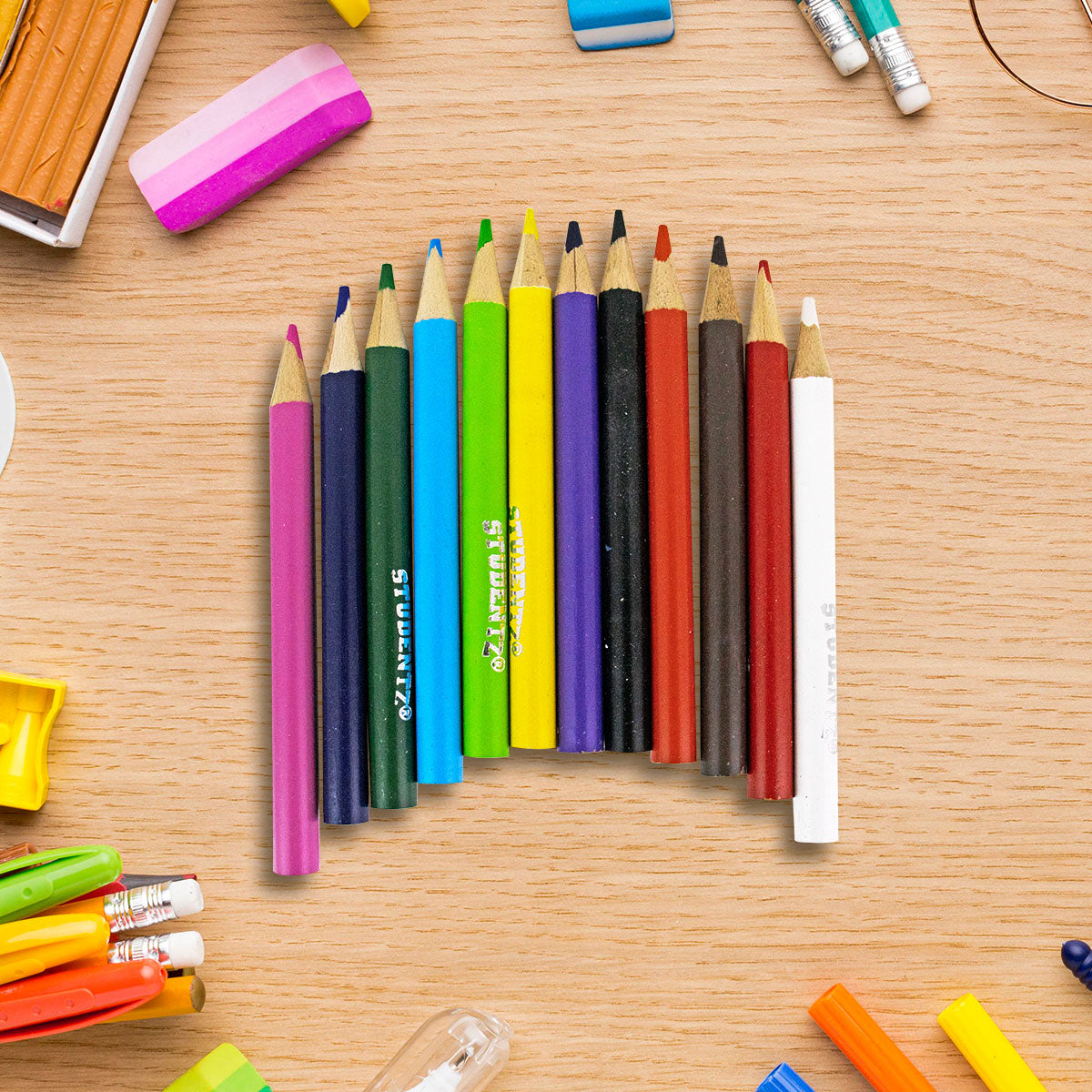 Paquete de Mini Lápices de Colores 24 pz.