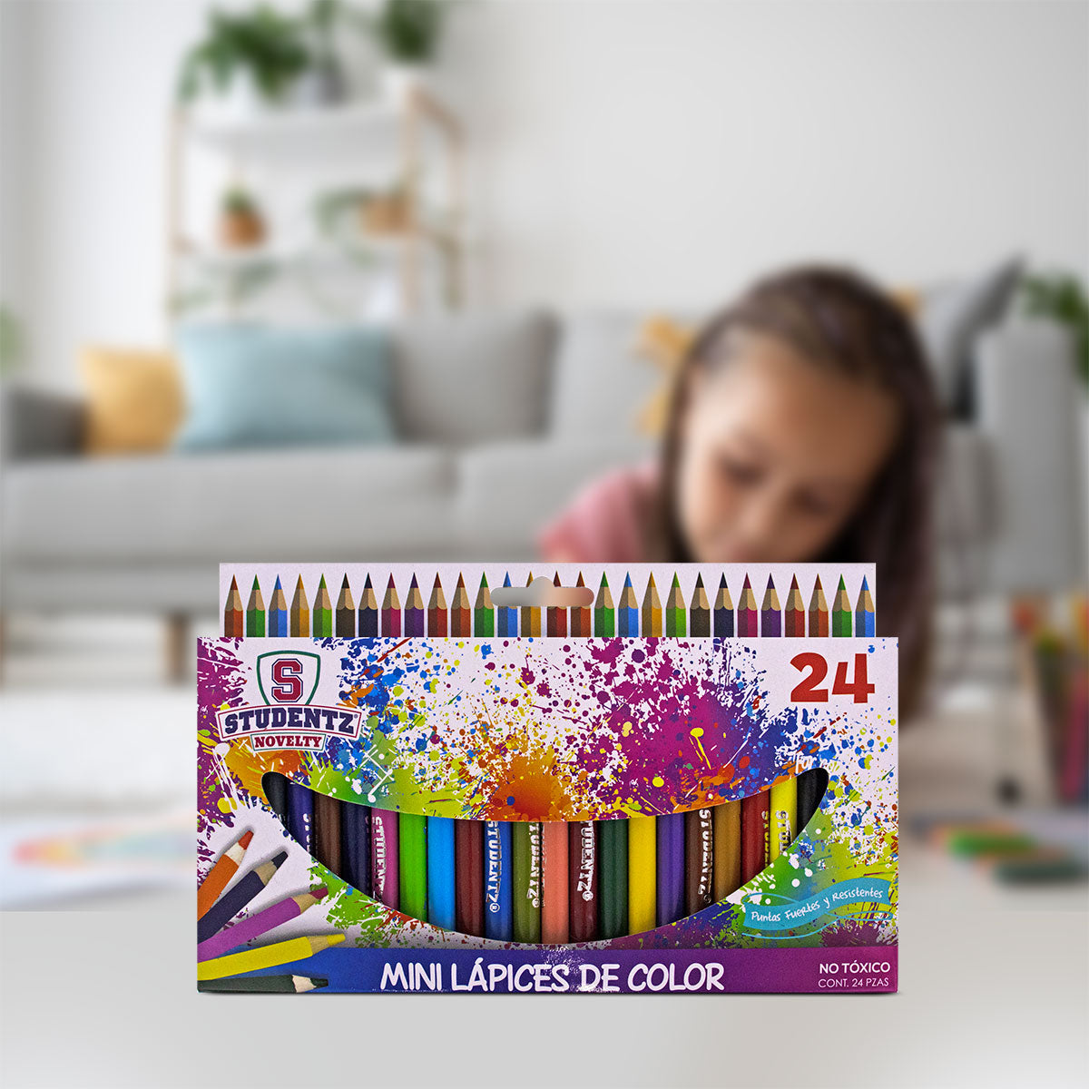 Paquete de Mini Lápices de Colores 24 pz.