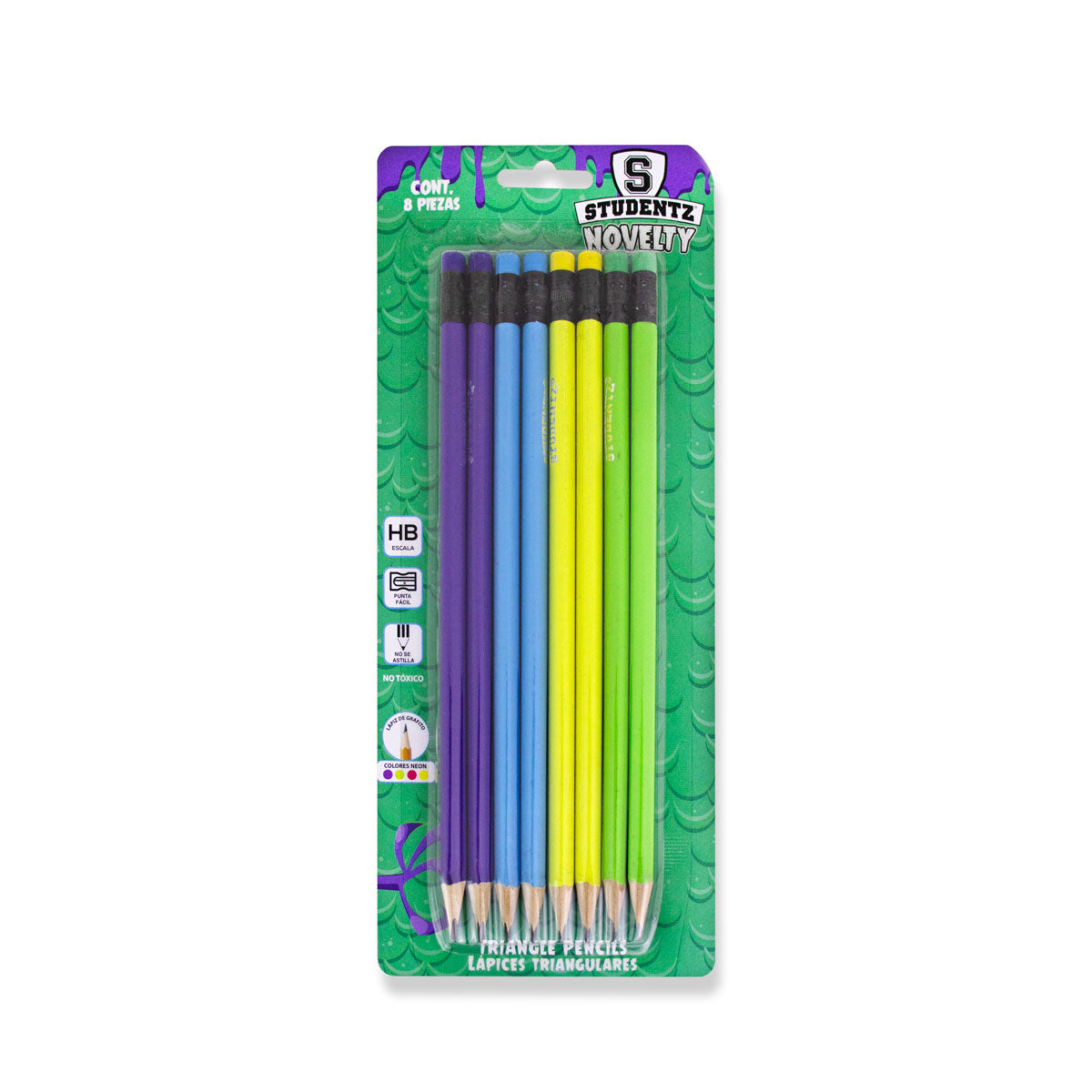 Paquete Lápices Neón 8pz.