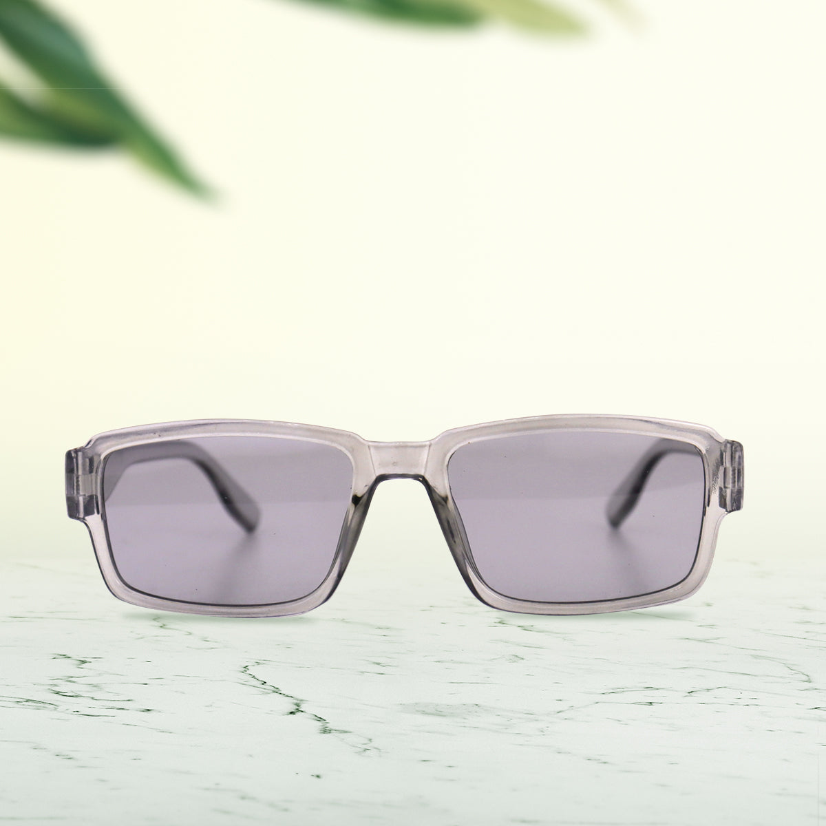 Lentes de Sol con Marco Cuadrado Transparente