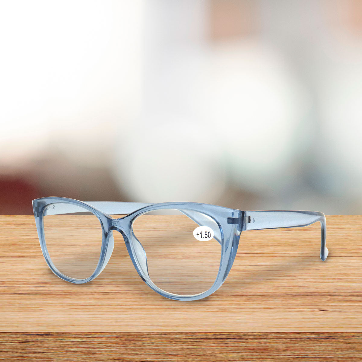 Lente con Armazón Redondo para Lectura, Dioptría 1.50
