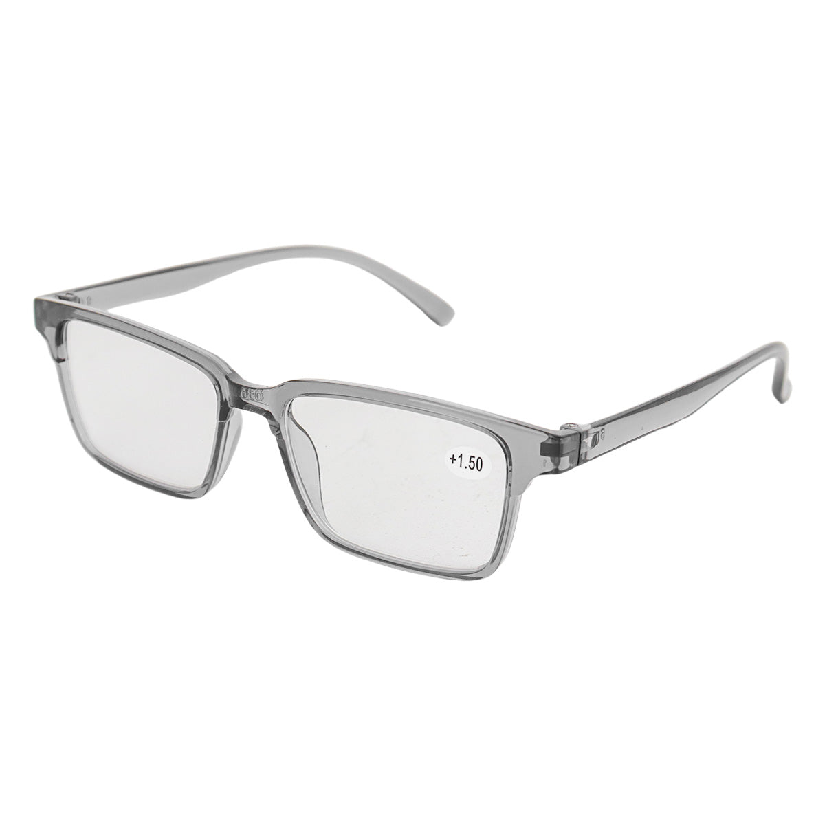 Lente con Armazón Cuadrado color Gris Oxford para Lectura, Dioptría 1.50