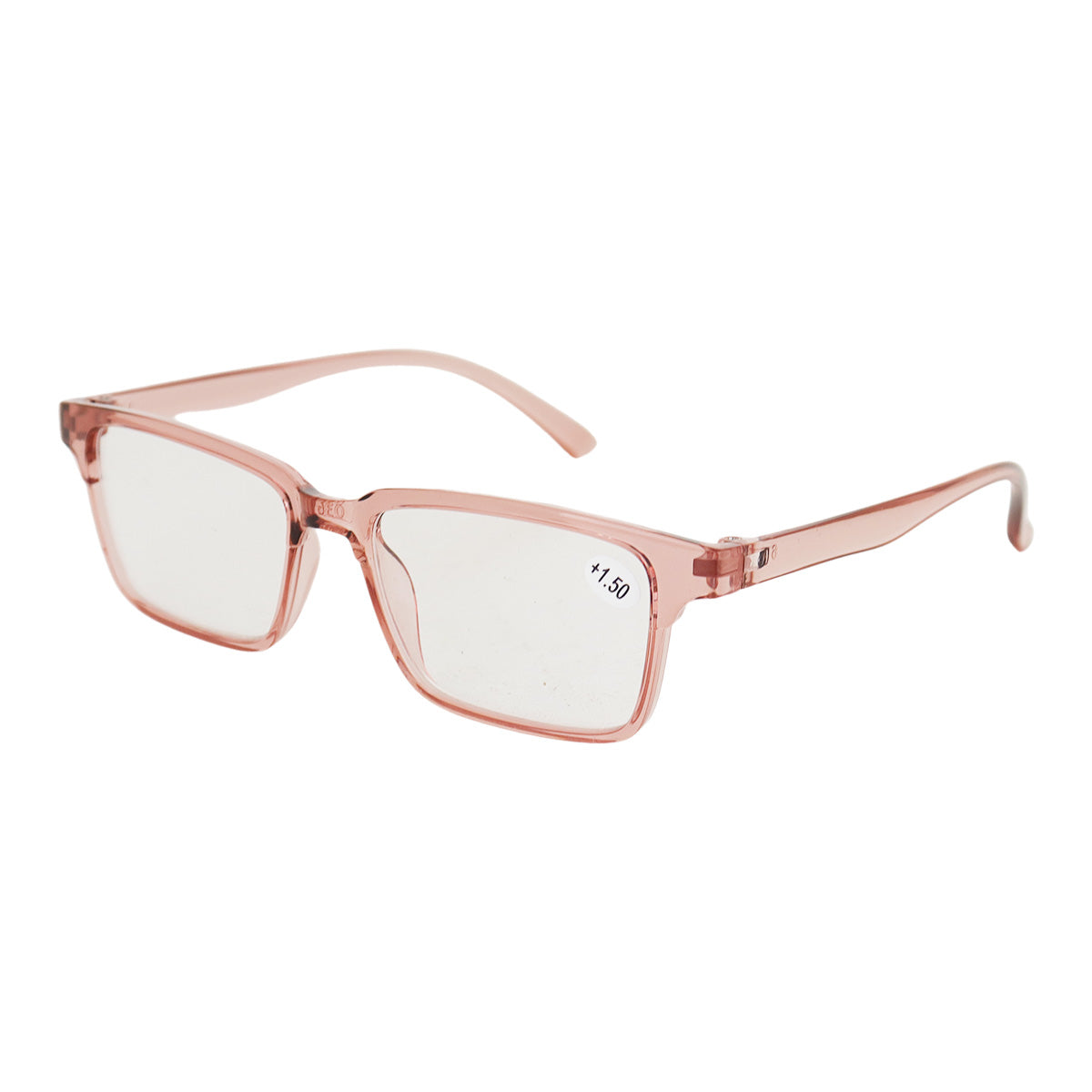Lente con Armazón Cuadrado color Rosa para Lectura, Dioptría 1.50