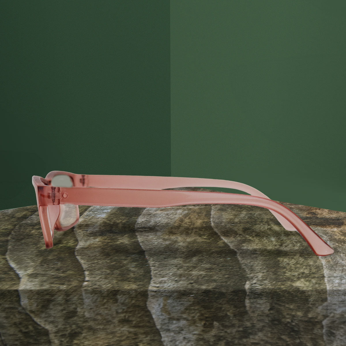 Lente con Armazón Rectangular color Rosa, Dioptría 2.50