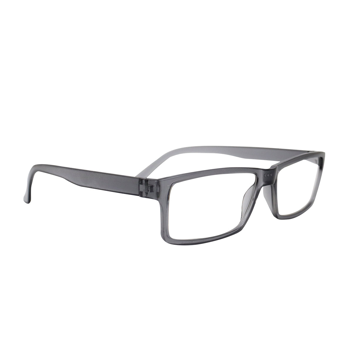 Lentes con Armazón Rectangular color Gris Oxford, Dioptría 3.00