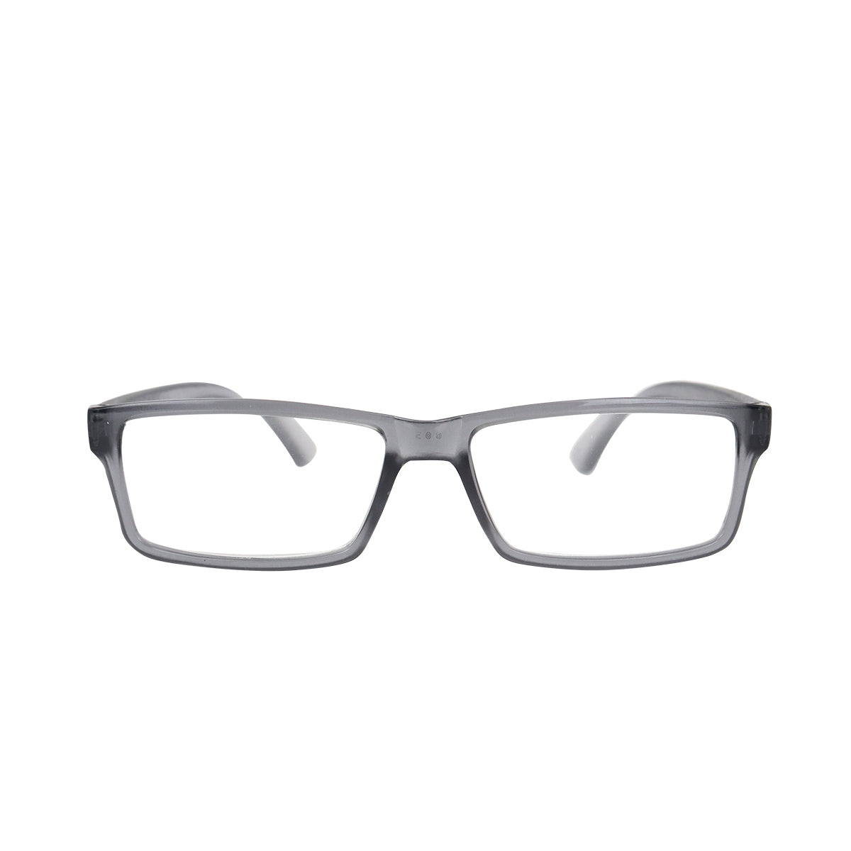 Lentes con Armazón Rectangular color Gris Oxford, Dioptría 3.00