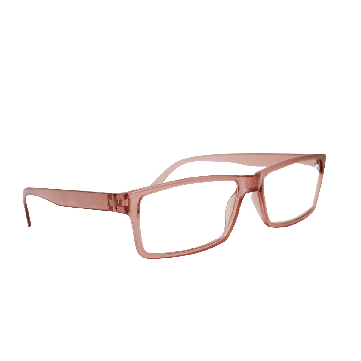 Lentes con Armazón Rectangular color Rosa Palo, Dioptría 3.00