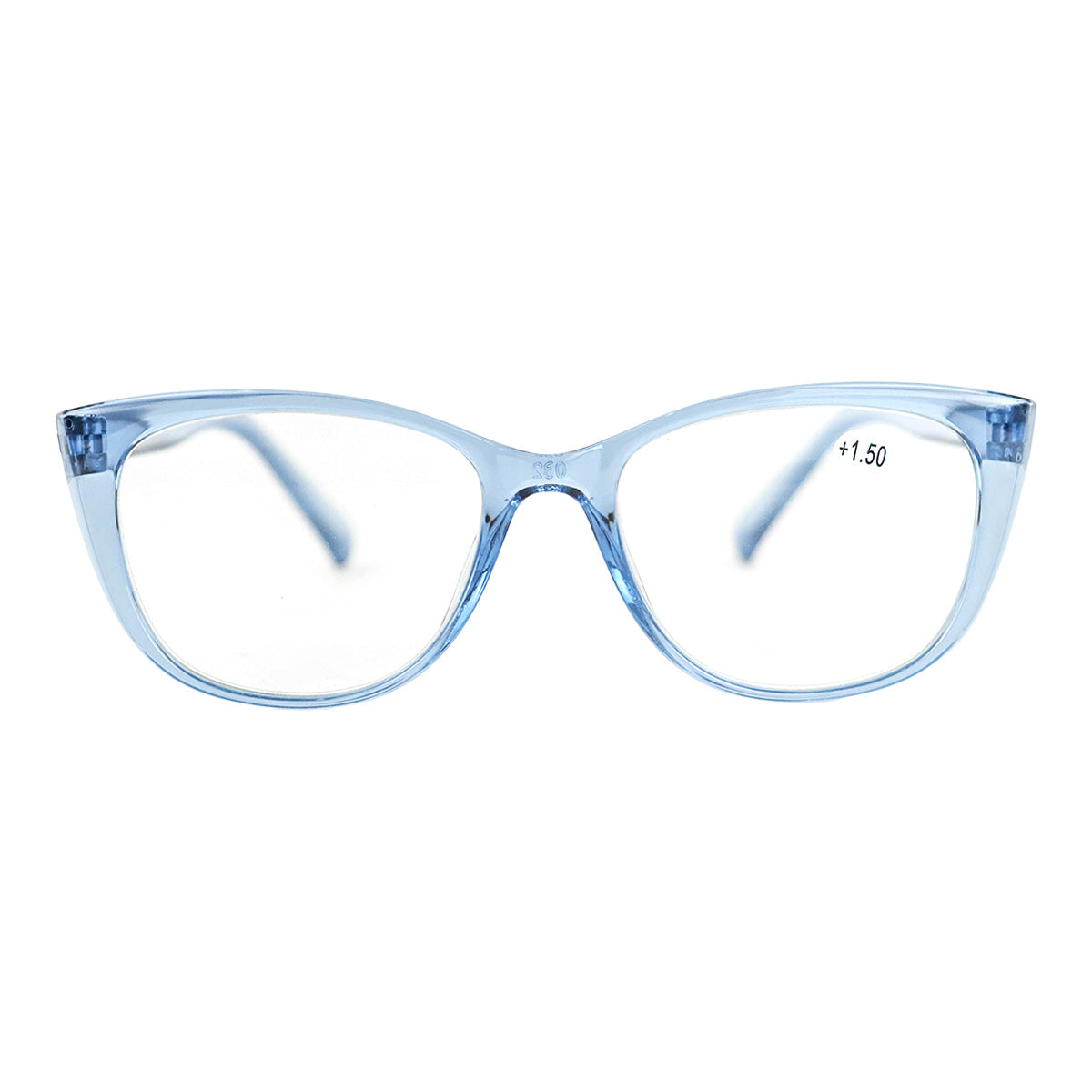 Lentes de Lectura Ovales, Color Azul, +1.50