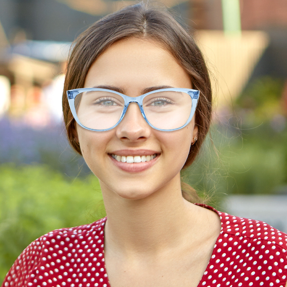 Lentes de Lectura Ovales, Color Azul, +1.50