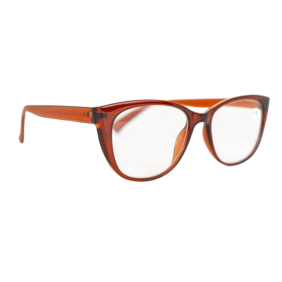 Lentes de Lectura Ovales, Color Café, +1.50