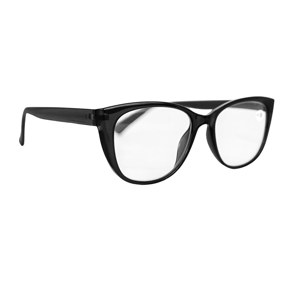 Lentes de Lectura Ovales, Color Negro, +1.50