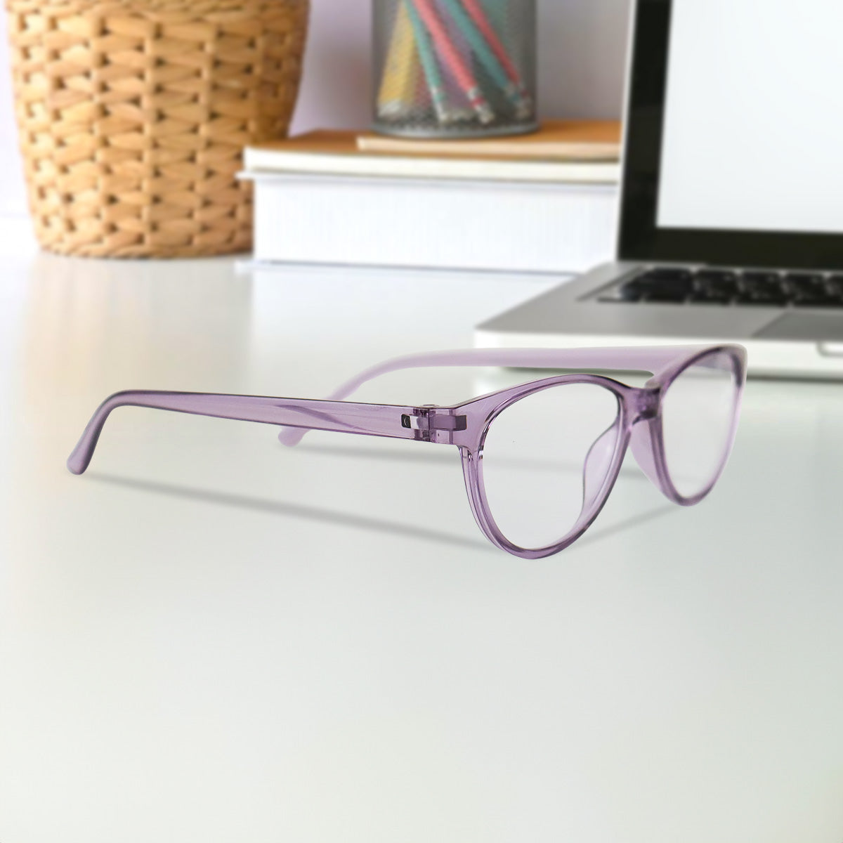 Lentes de Lectura, Color Negro Transparente, +2.00