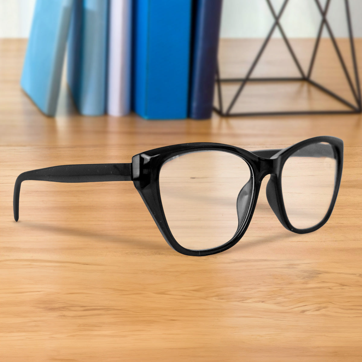 Lentes de Lectura, Forma Cat-Eye, Color Negro, +2.00