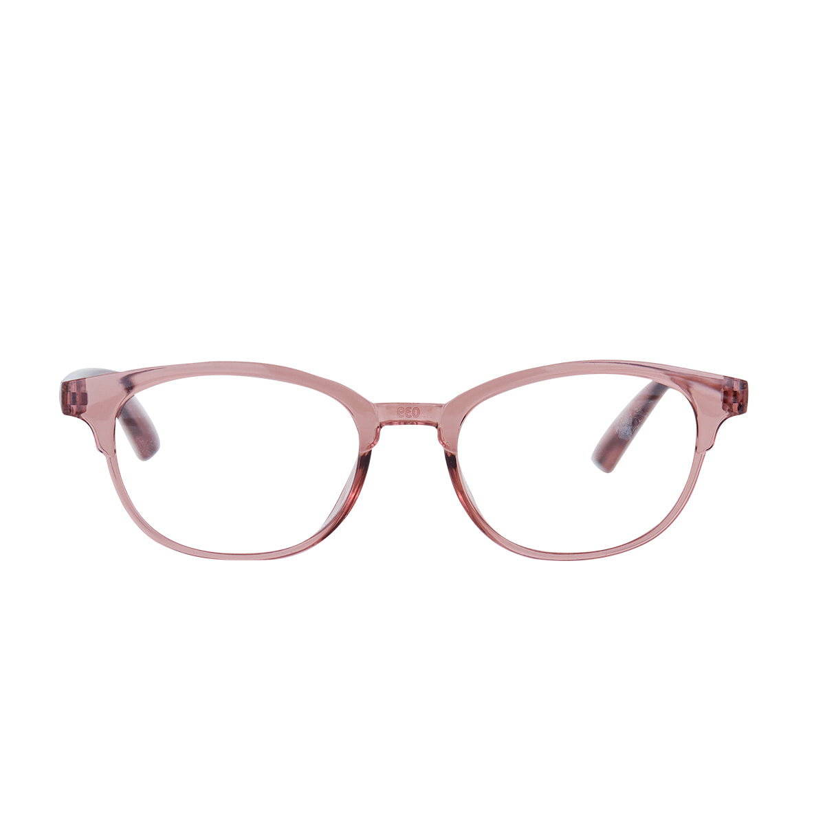 Lentes con Armazón Redondo color Rubí, Dioptría 2.00