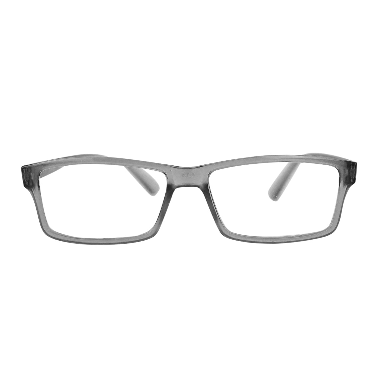 Lentes de Lectura Rectangulares, Armazón Color Negro Transparente, +2.50