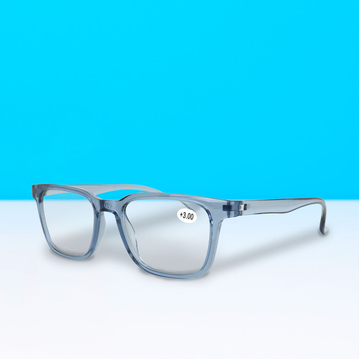 Lentes con Armazón Cuadrado color Azul Petróleo, Dioptría 3.00