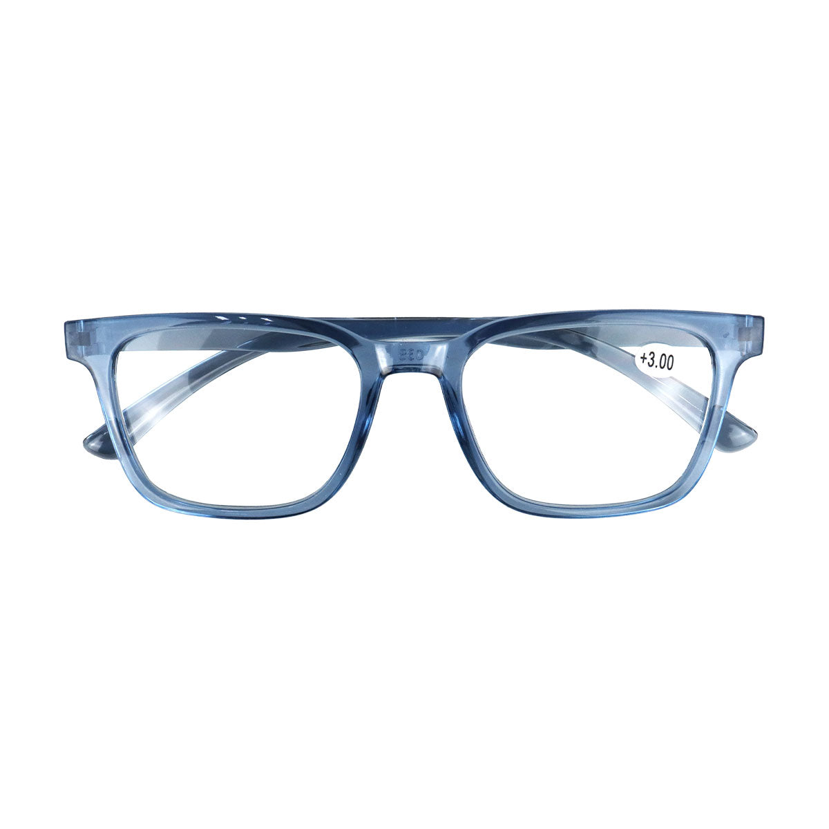 Lentes con Armazón Cuadrado color Azul Petróleo, Dioptría 3.00