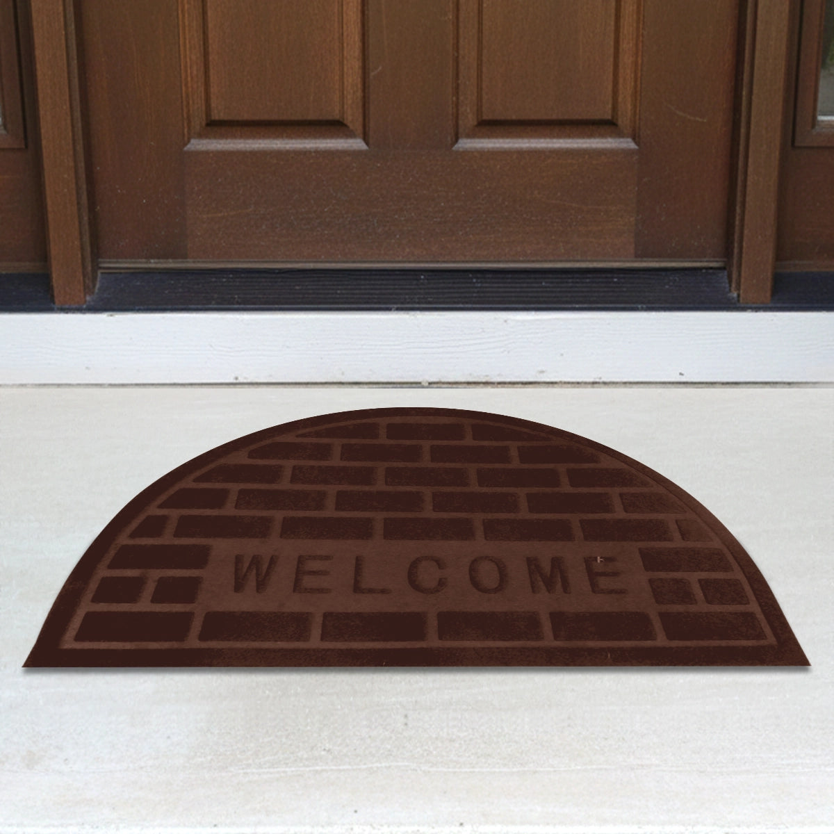 Tapete, Forma Medio Círculo, Color Café