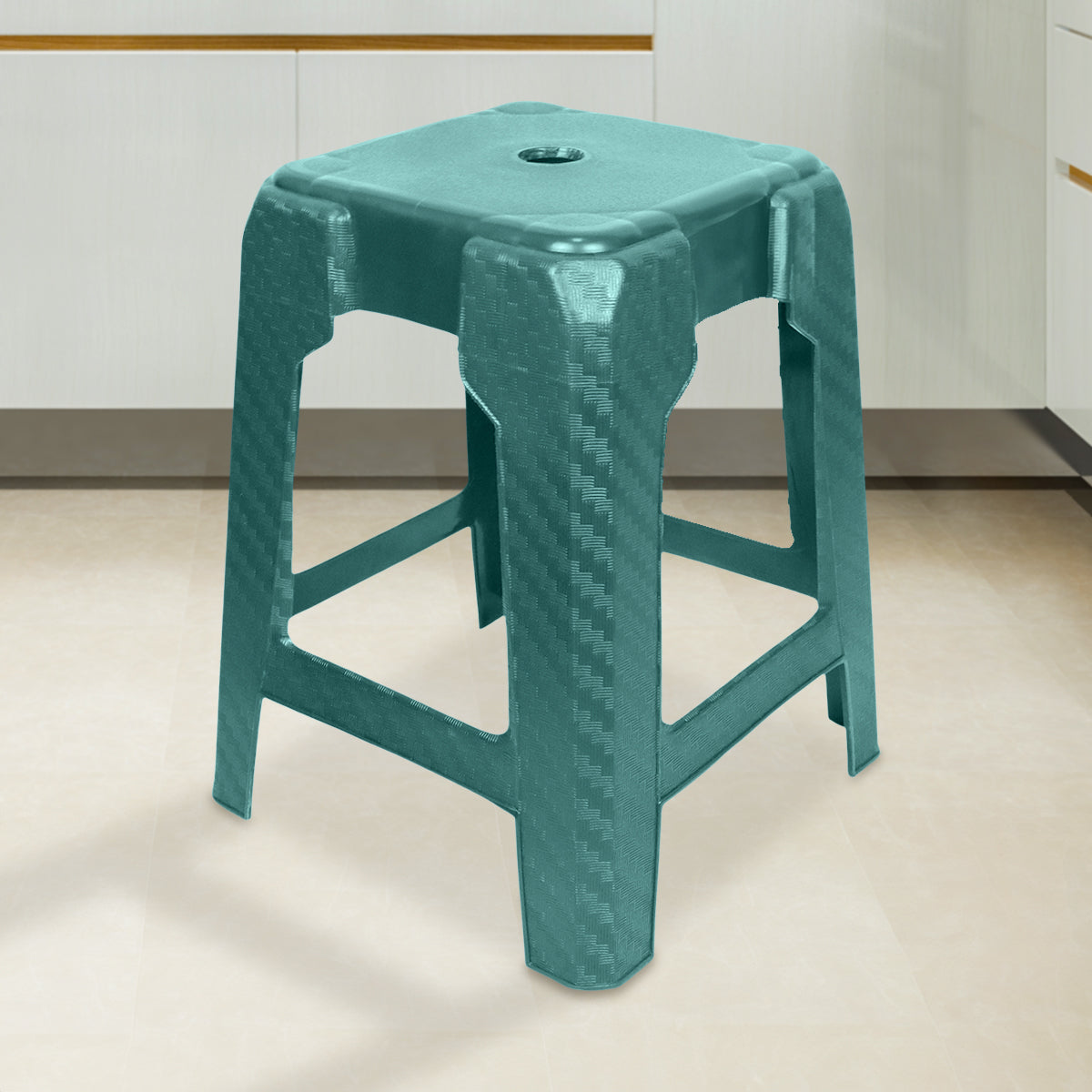 Banco Sansón Cuadrado, Color Verde Oscuro