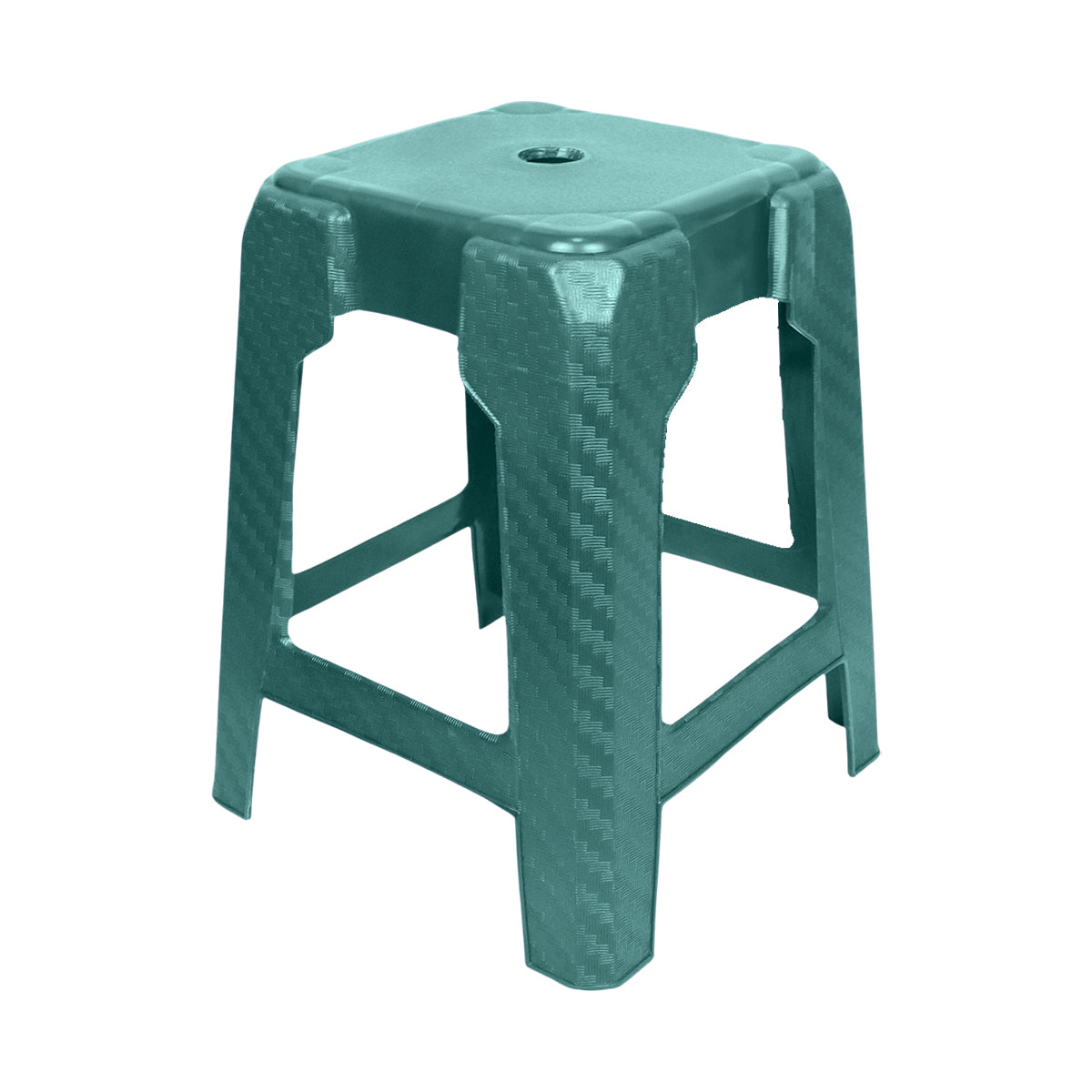 Banco Sansón Cuadrado, Color Verde Oscuro