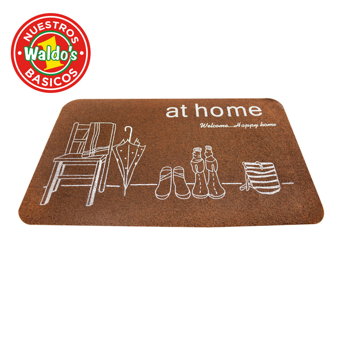 Tapete Color Chocolate con Dibujo 38x58cm