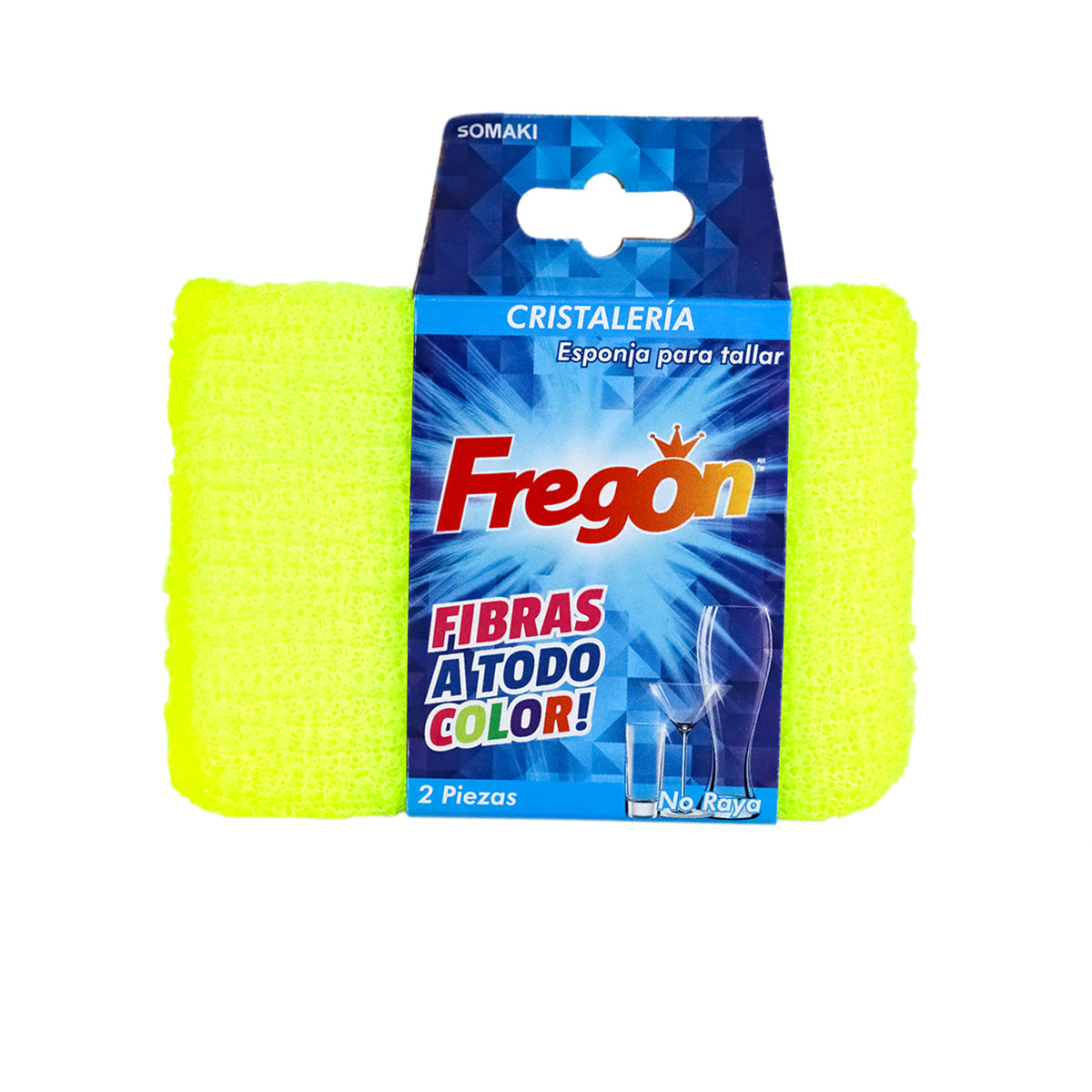 Esponja para Cristalería, Fregón, 2 pzas