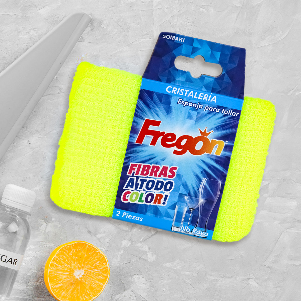 Esponja para Cristalería, Fregón, 2 pzas