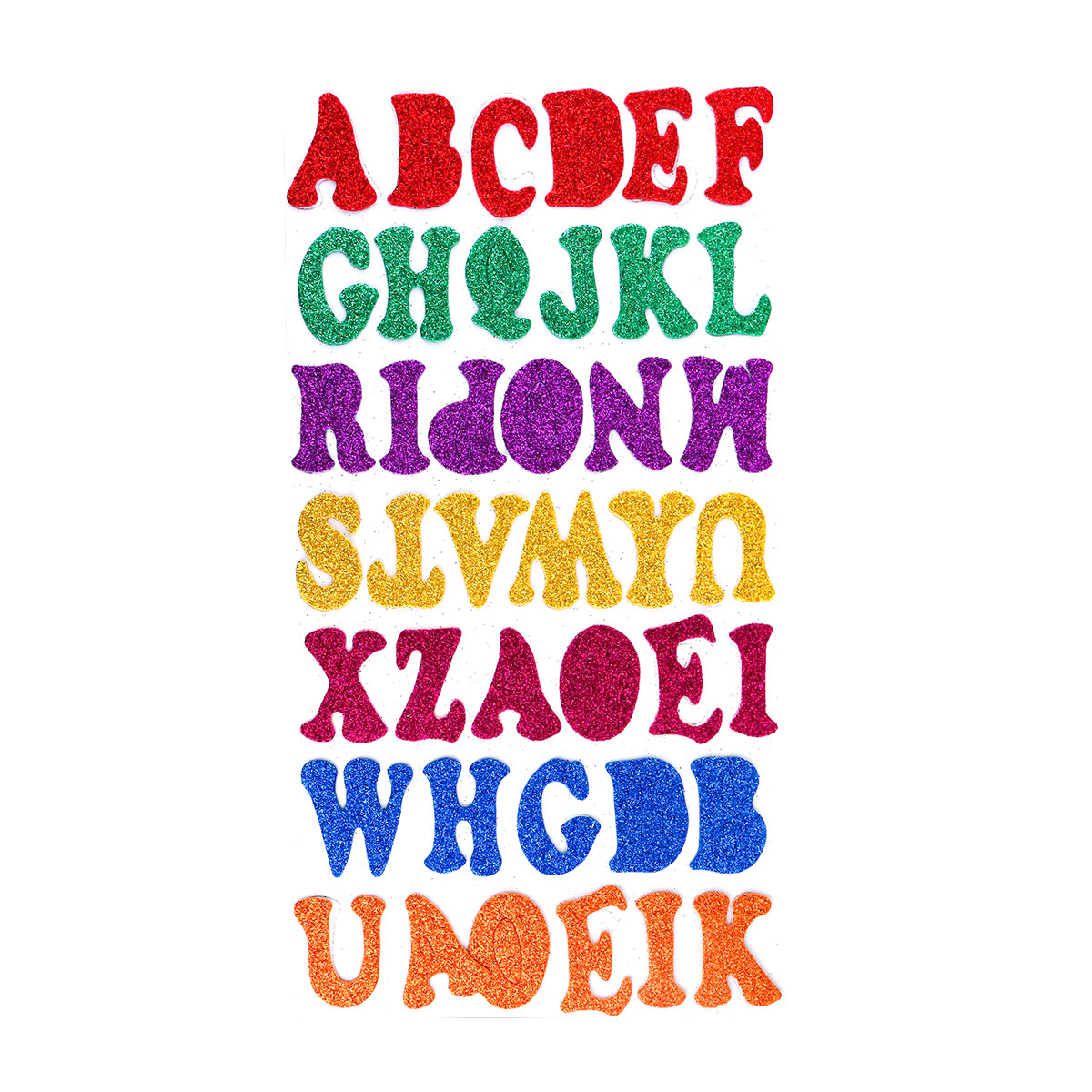 Calcomanías de Foamy con Adhesivo en Forma de Letras