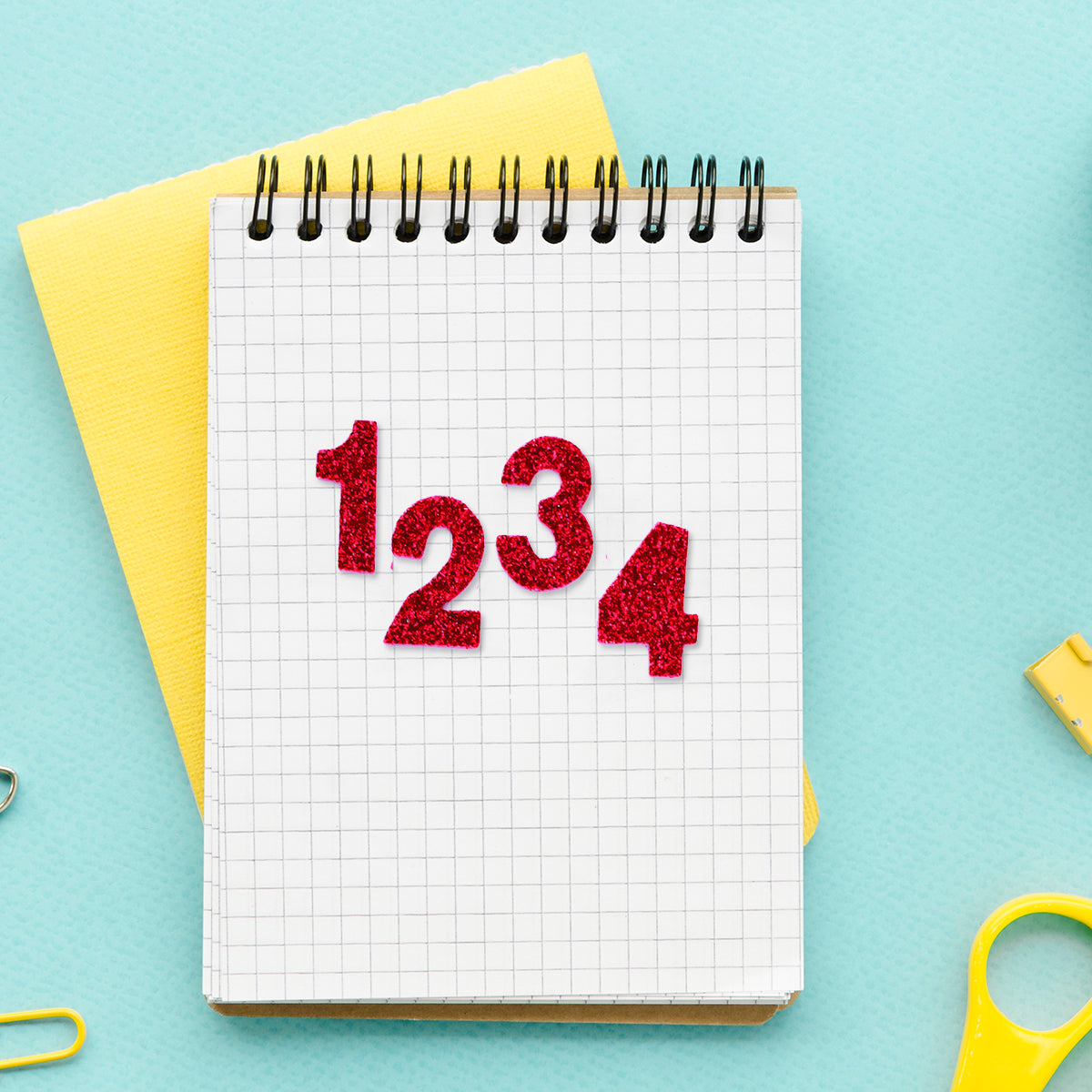 Calcomanías de Foamy con Adhesivo en Forma de Números