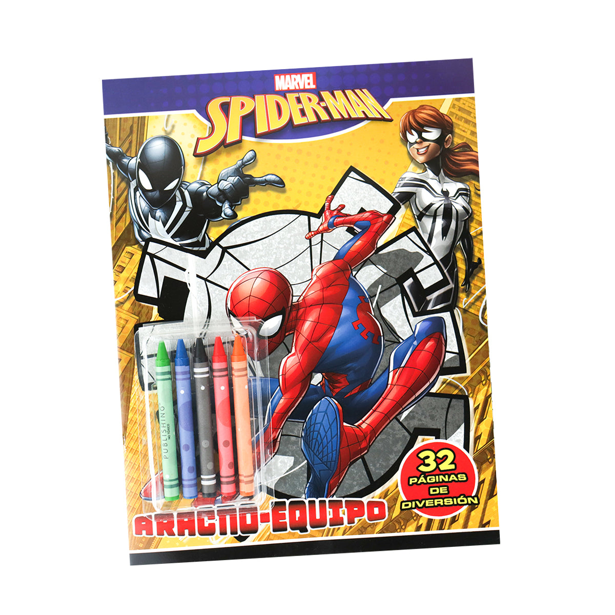 Aracno-Equipo, Spiderman, Libro para Colorear
