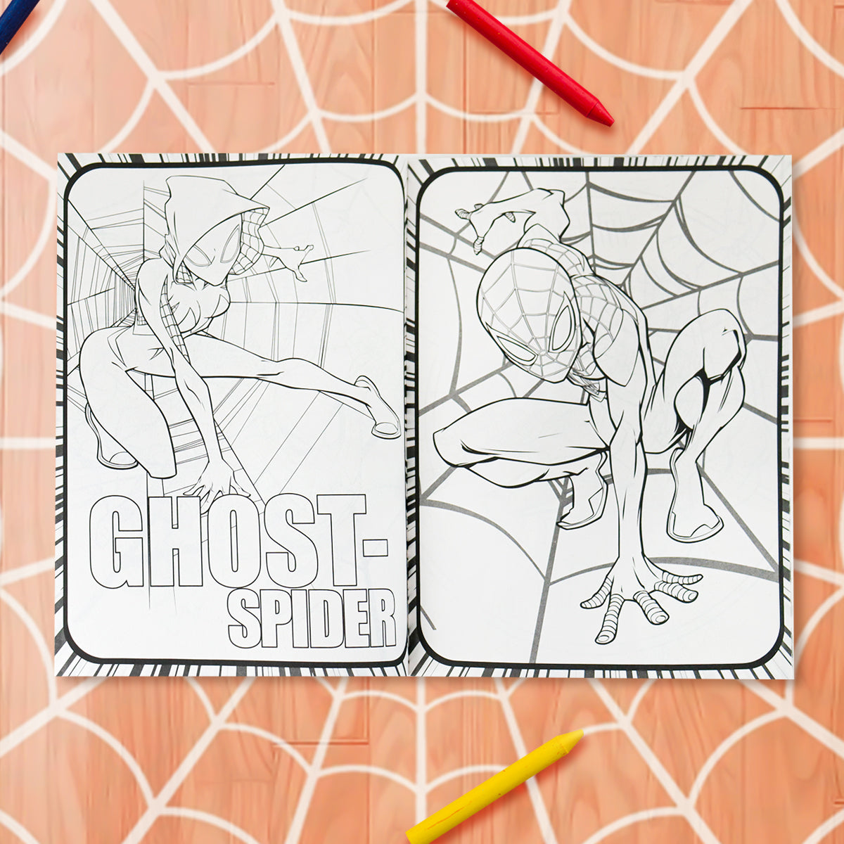 Aracno-Equipo, Spiderman, Libro para Colorear