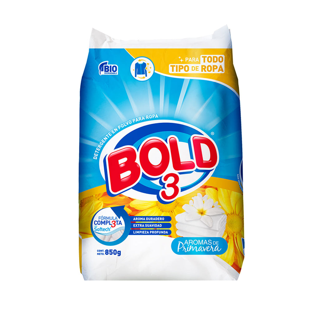 Detergente Bold 3 Aromas de Primavera 850gr.