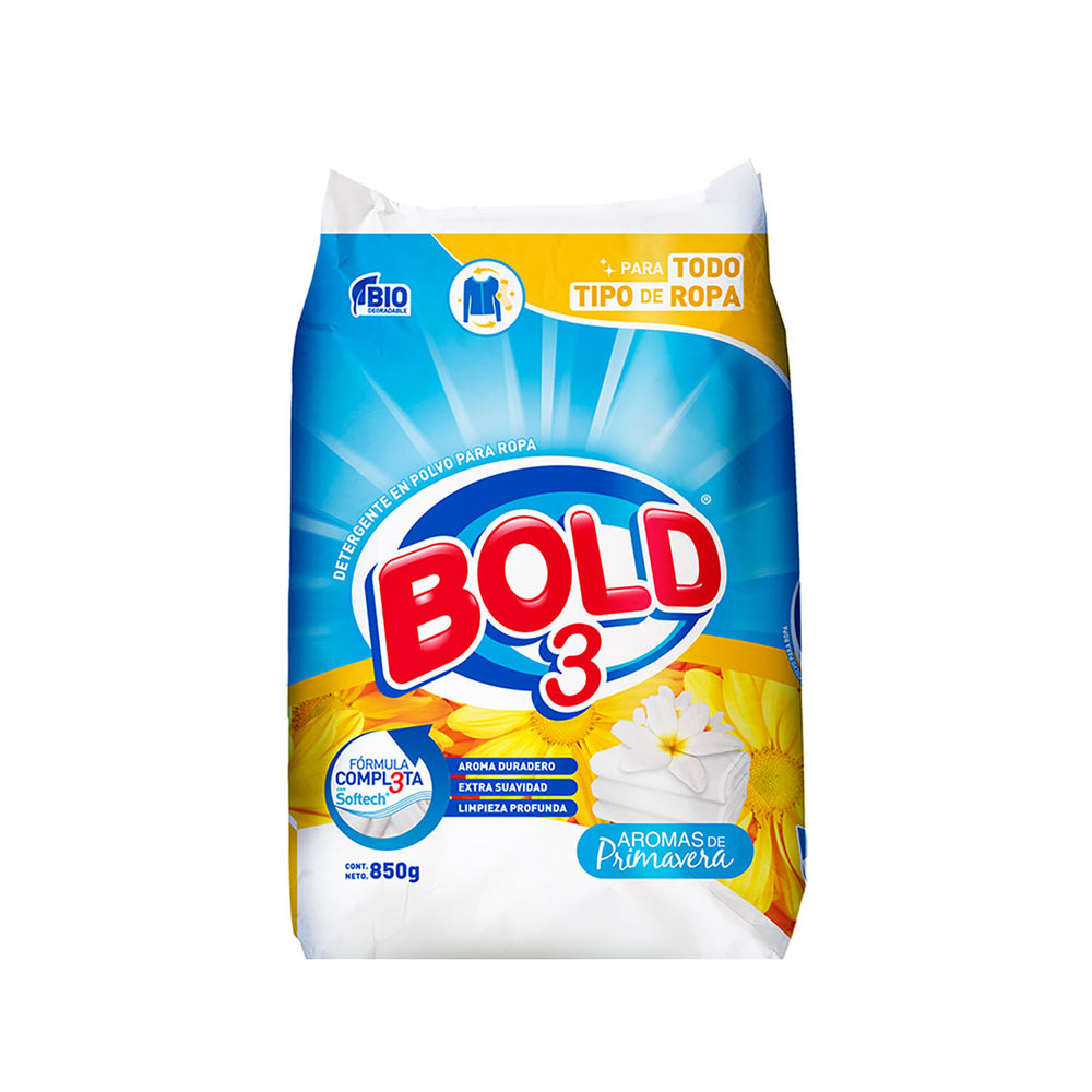 Detergente Bold 3 Aromas de Primavera 850gr.