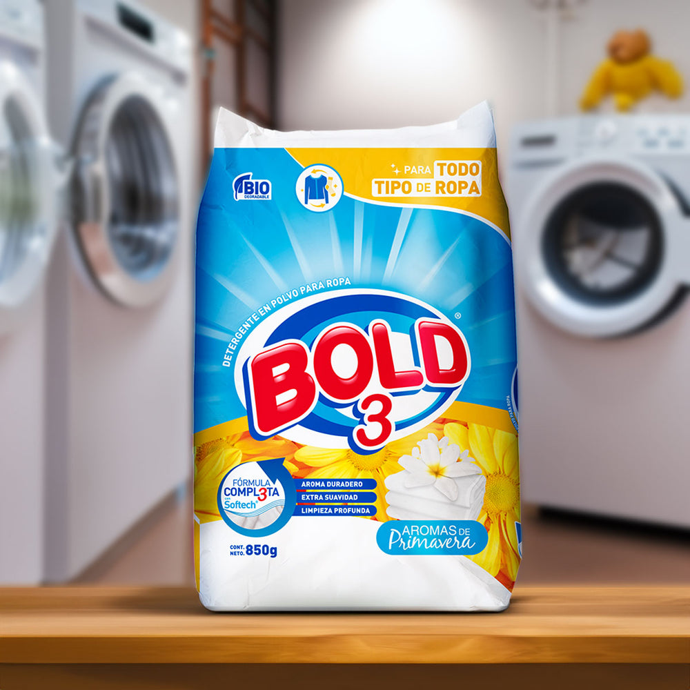 Detergente Bold 3 Aromas de Primavera 850gr.