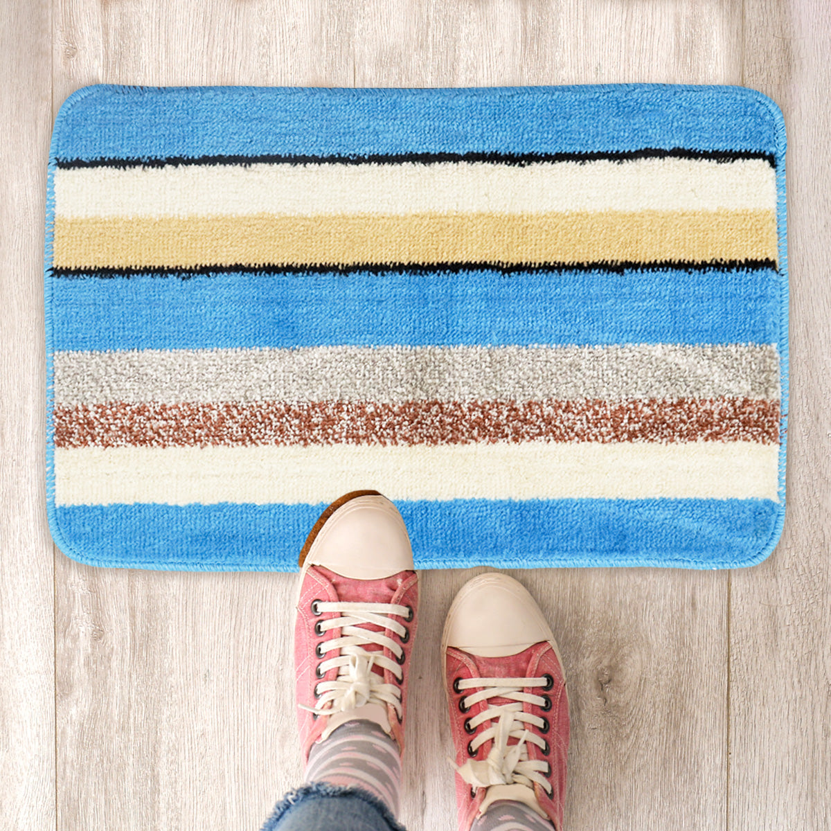 Tapete Decorativo con Diseño de Líneas color Azul 37x57cm